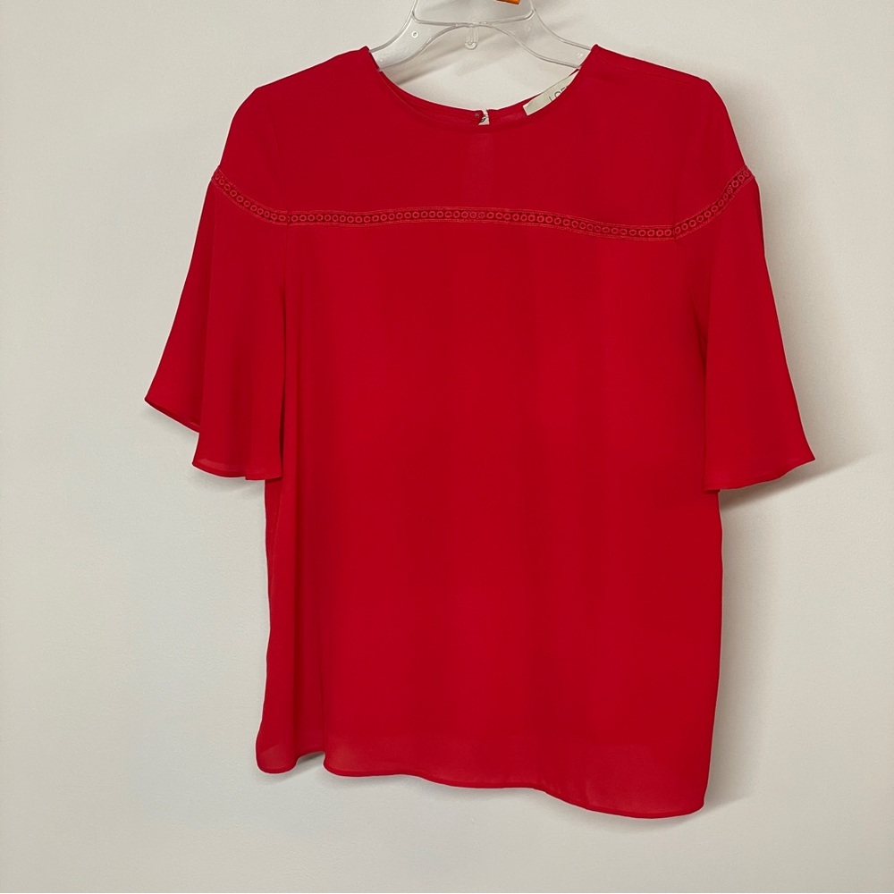Loft - Red Blouse - Medium